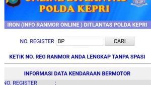 Cek Pajak Motor Batam Terbaru Rtmc Polda Kepri