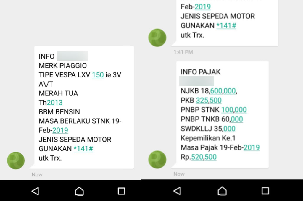 Aplikasi Cek Pajak Kendaraan Riau