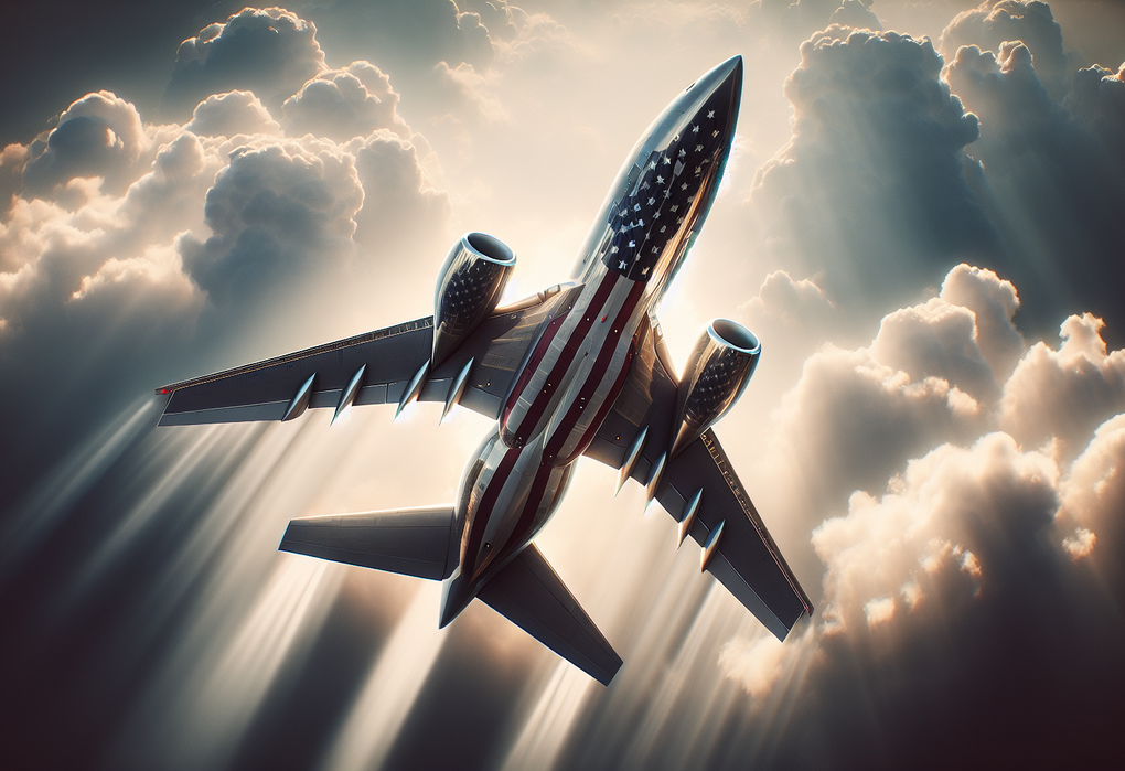 alt_text: Pesawat Trump Class: simbol kekuatan baru dengan kehadiran konstan di langit Amerika.