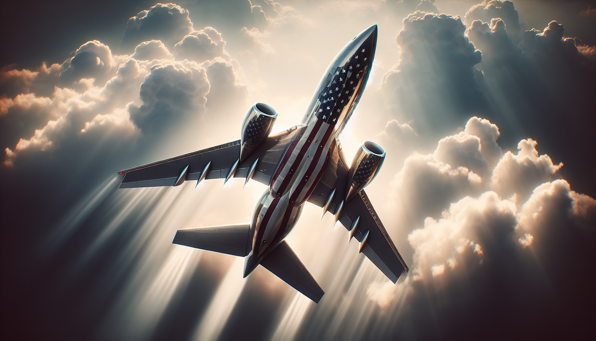 alt_text: Pesawat Trump Class: simbol kekuatan baru dengan kehadiran konstan di langit Amerika.