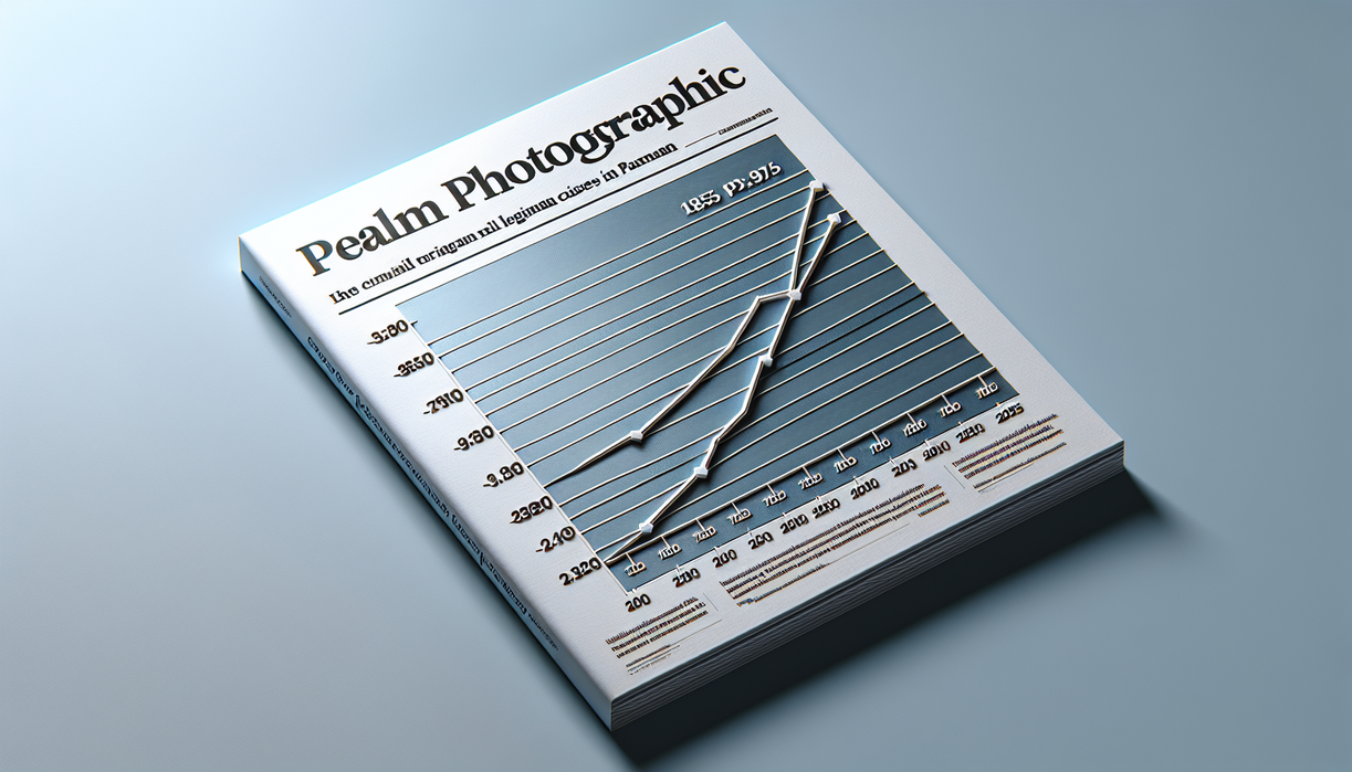 alt_text: Grafik garis menunjukkan peningkatan kasus hukum dan kriminal di Pamekasan pada tahun 2025.