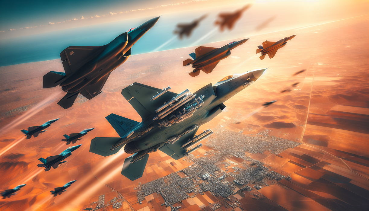 alt_text: S-400 dan F-35 beraksi di langit Timur Tengah, mencerminkan ketegangan regional terkini.