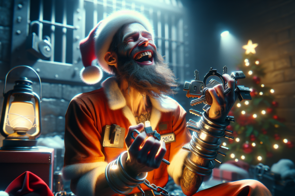 alt_text: Poster Remisi Natal 2025: Sukacita dan harapan baru bagi narapidana di balik jeruji.