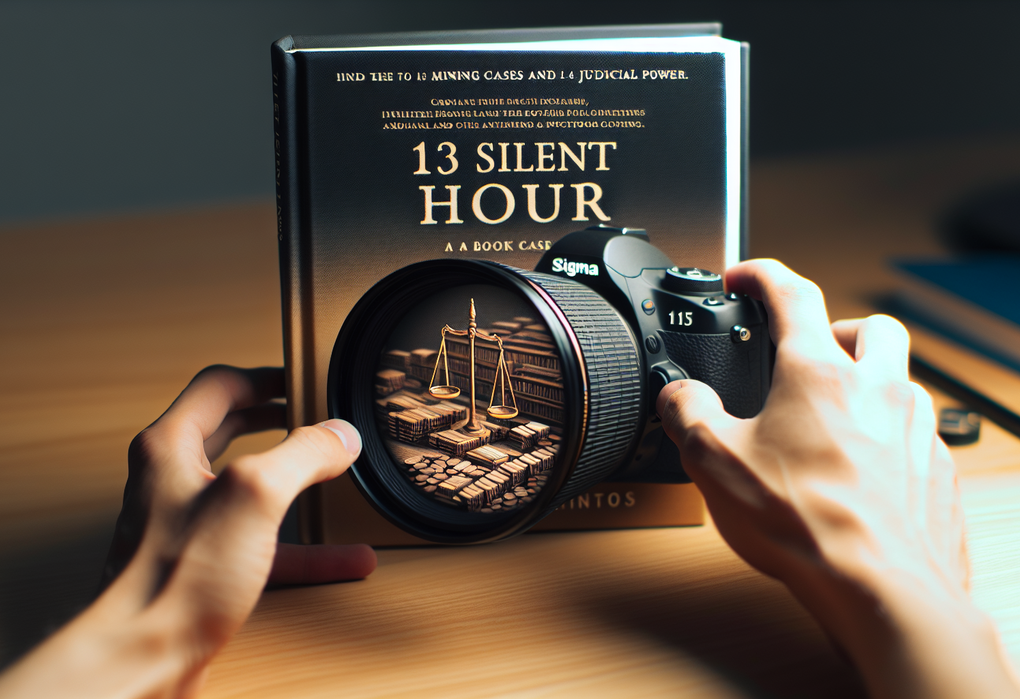 alt_text: "Sampul buku '13 Jam Sunyi', menggambarkan kasus tambang dan kekuasaan hukum."