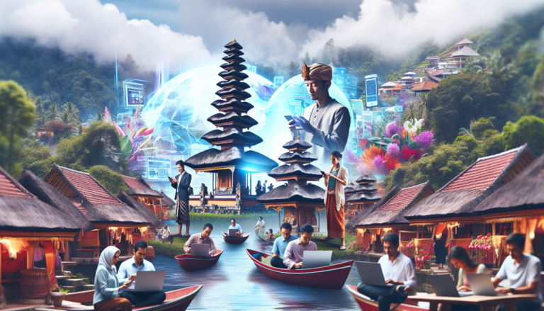 alt_text: Pelaku usaha di Bali memanfaatkan teknologi digital untuk berkembang dan bersaing di pasar global.