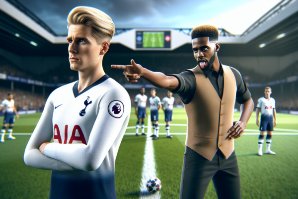 alt_text: Conor Gallagher memamerkan seragam Tottenham, semangat baru di tim.