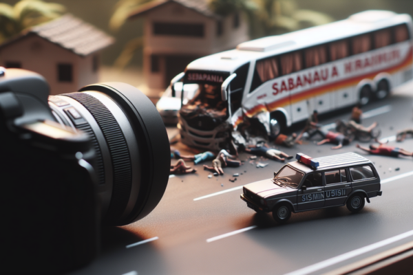 alt_text: Kecelakaan lalu lintas di Sabangau, mengingatkan akan pentingnya kehati-hatian di jalan raya.