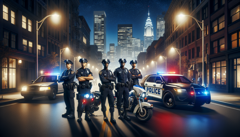 alt_text: Polisi berpatroli di Palangka Raya untuk menghentikan balap liar malam hari.