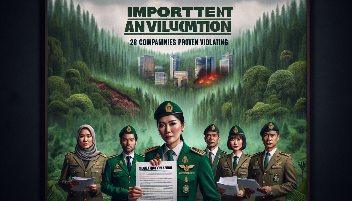 alt_text: Grafik penjualan hijau melonjak, menabrak batas ilustratif hutan.