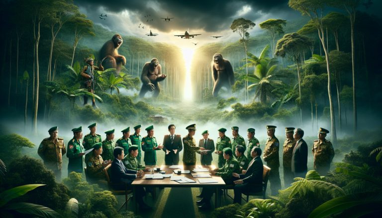 alt_text: "Satgas PKH dan PR Kalteng berdiskusi soal lingkungan hidup di Kalimantan Tengah."