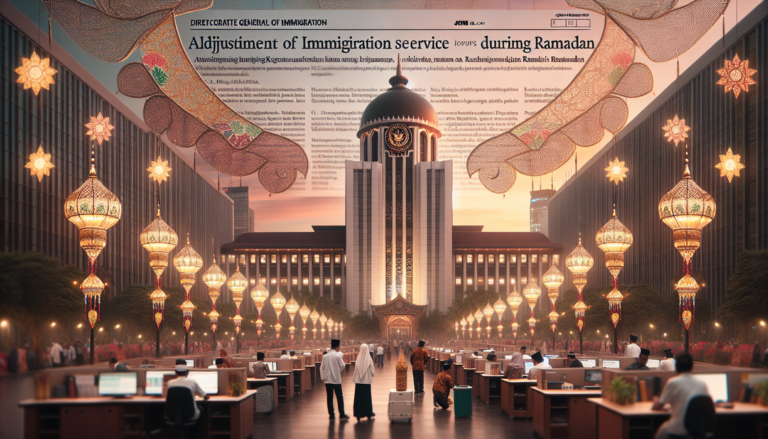 alt_text: Jam layanan imigrasi berubah selama Ramadan sesuai jadwal yang baru diumumkan.