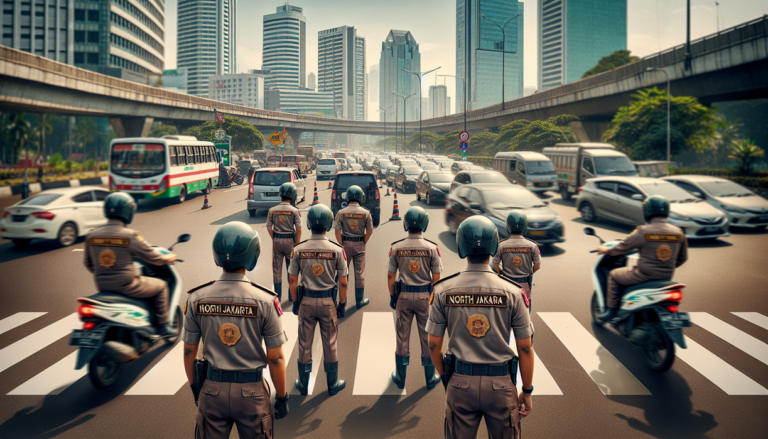 alt_text: Desain grafis menunjukkan solusi mengurai kemacetan di jembatan BKT dengan jalur baru.