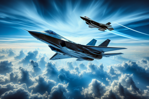 "alt_text": "Jet tempur Su-57 Rusia terbang, memicu reaksi internasional yang tegang."