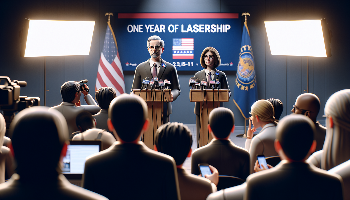 alt_text: Agustina Wilujeng Pramestuti merayakan satu tahun keberhasilan menata kota Semarang.