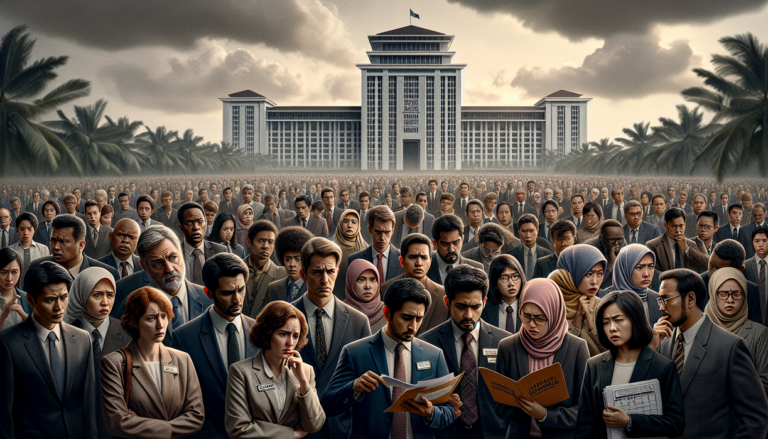 alt_text: Ilustrasi tentang penundaan transparansi UPR dalam seleksi jabatan yang sedang dalam persimpangan.