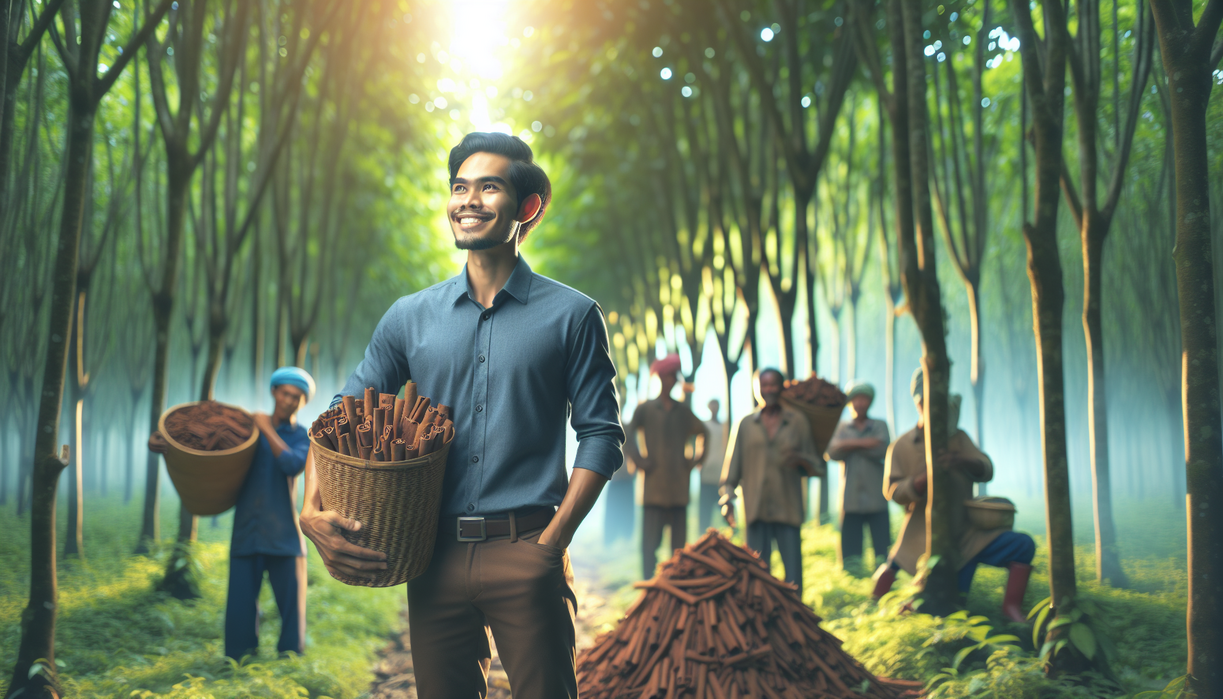 alt_text: Usaha kuliner bangkit kembali dengan produk kulit kayu manis setelah bencana melanda.