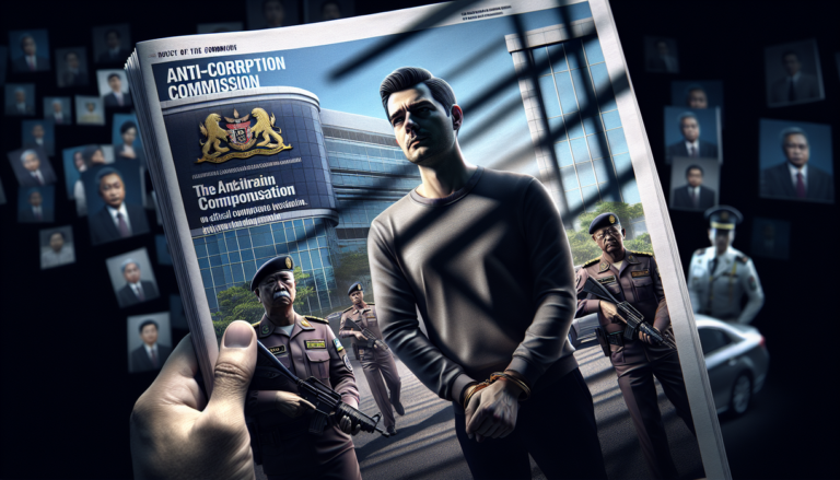 "alt_text": "Ilustrasi korupsi kuota haji yang mencemari kesucian ibadah."