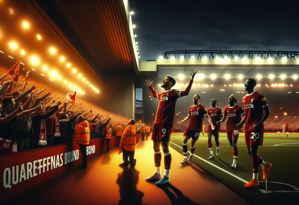 alt_text: Suasana malam menegangkan di Piala FA antara Liverpool dan Wolves.