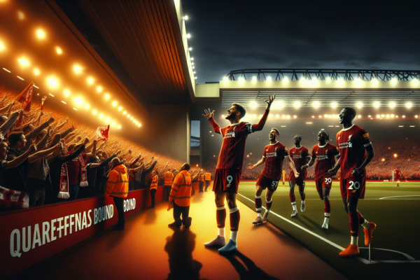 alt_text: Suasana malam menegangkan di Piala FA antara Liverpool dan Wolves.