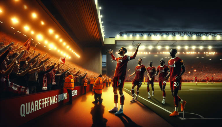 alt_text: Suasana malam menegangkan di Piala FA antara Liverpool dan Wolves.