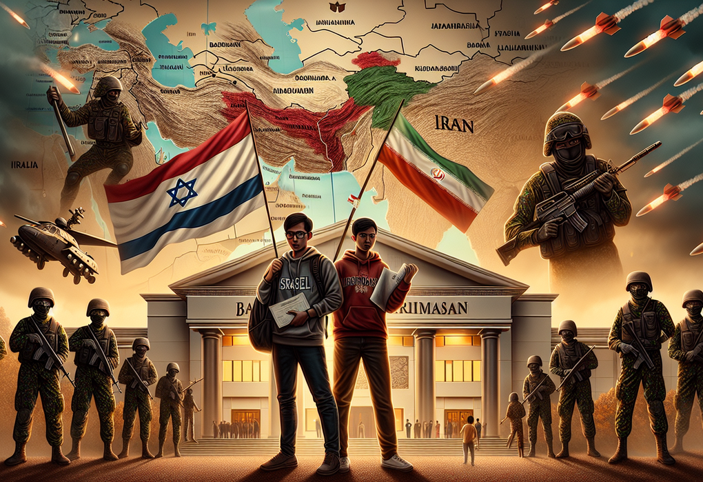 "Mahasiswa Banjarmasin protes atas ketegangan di Timur Tengah."