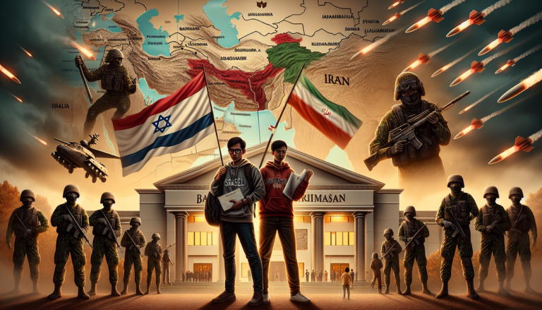 "Mahasiswa Banjarmasin protes atas ketegangan di Timur Tengah."