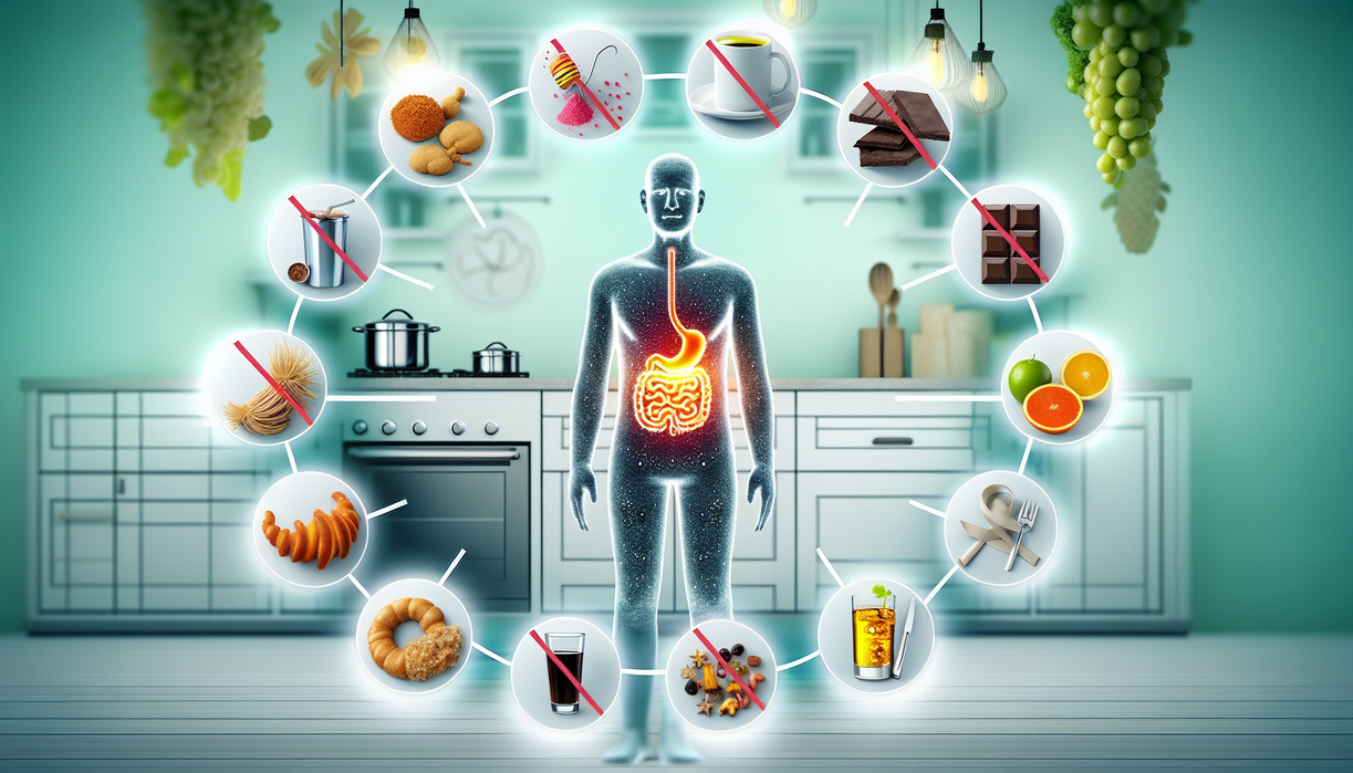 alt_text: "Daftar makanan yang harus dihindari saat gejala GERD kambuh."