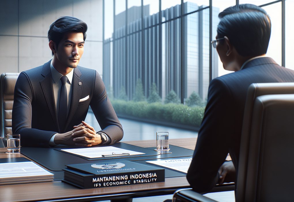 alt_text: "Diskusi tentang kesiapan Indonesia menghadapi bantuan IMF dengan fokus pada kemandirian ekonomi."