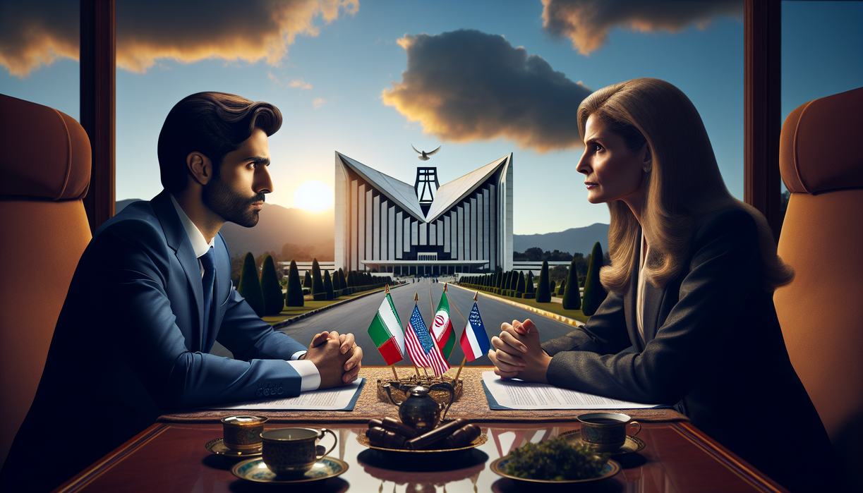 alt_text: Diskusi damai antara AS dan Iran di Islamabad fokus pada gencatan senjata.