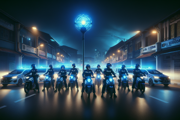 alt_text: Patroli Blue Light dan Chatbot berkolaborasi untuk meningkatkan rasa aman masyarakat.