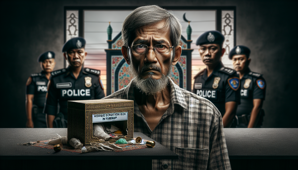 alt_text: Pencurian kotak amal masjid: refleksi masalah sosial masyarakat kita.