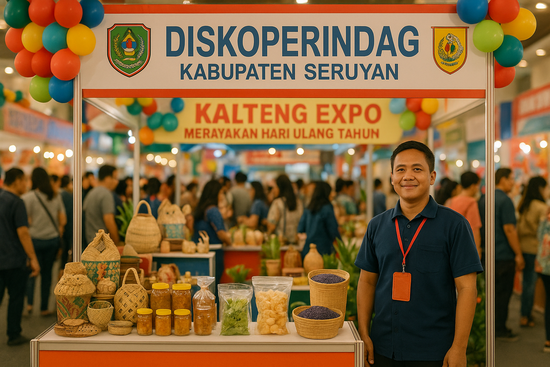 alt_text: Produk UMKM Seruyan: Gula Nipah dan Beras Ungu, fokus pada peningkatan kelas ekonomi.
