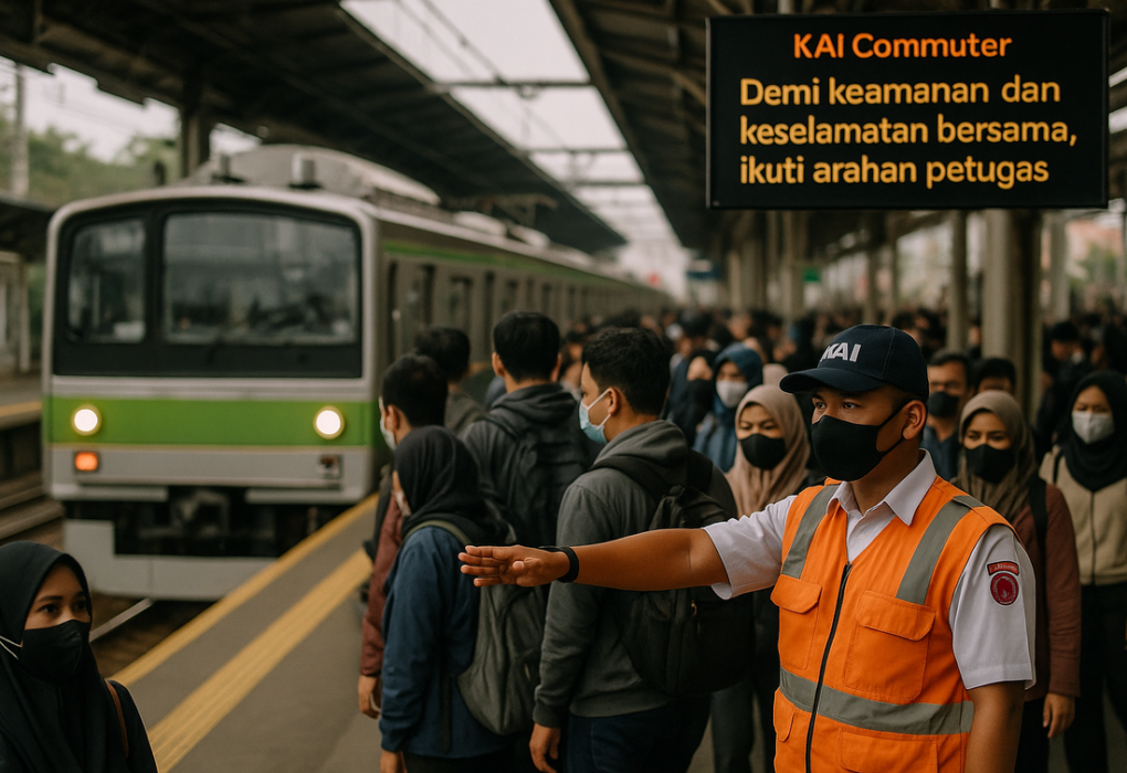 KRL Green Line Tanah Abang–Rangkasbitung kembali beroperasi normal setelah aksi demo mereda.