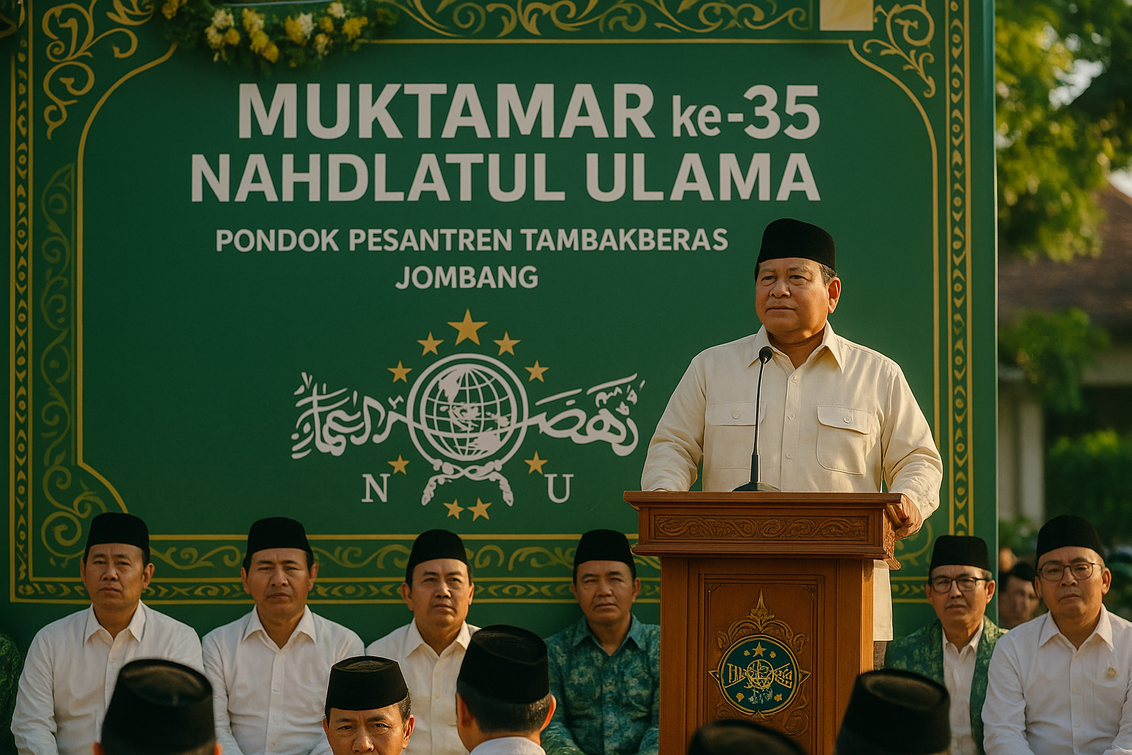 Presiden Prabowo menutup Muktamar NU, menegaskan kolaborasi dan strategi ke depan.